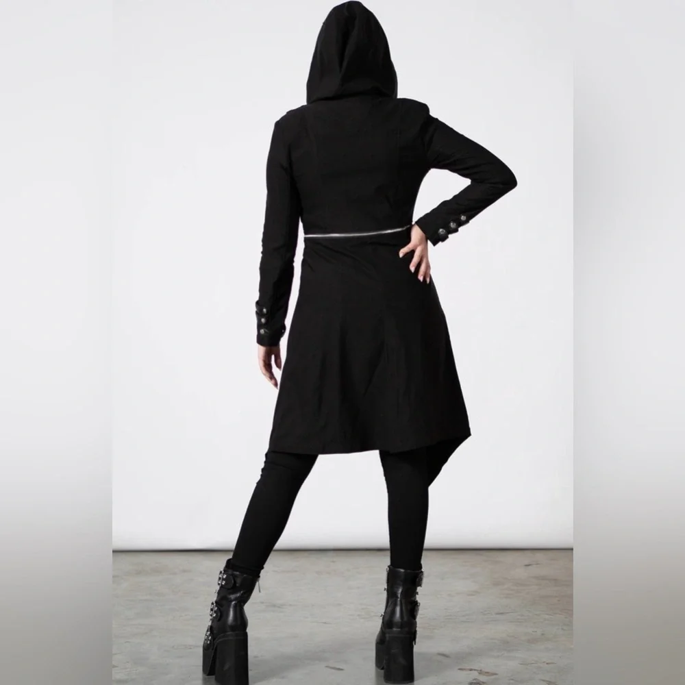 NWT Killstar The Watcher Coat Jacket Black Size XXL - Picture 5 of 16